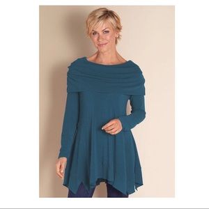 SOFT SURROUNDINGS •‎ B'Call Tunic Long Sleeve Top